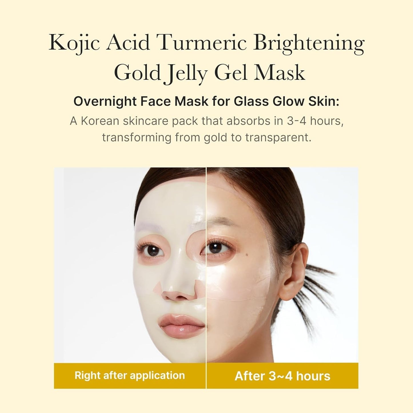 Medicube Kojic Acid Turmeric Brightening Gel Mask - Moisturises, Brightens, Glow (1 mask)