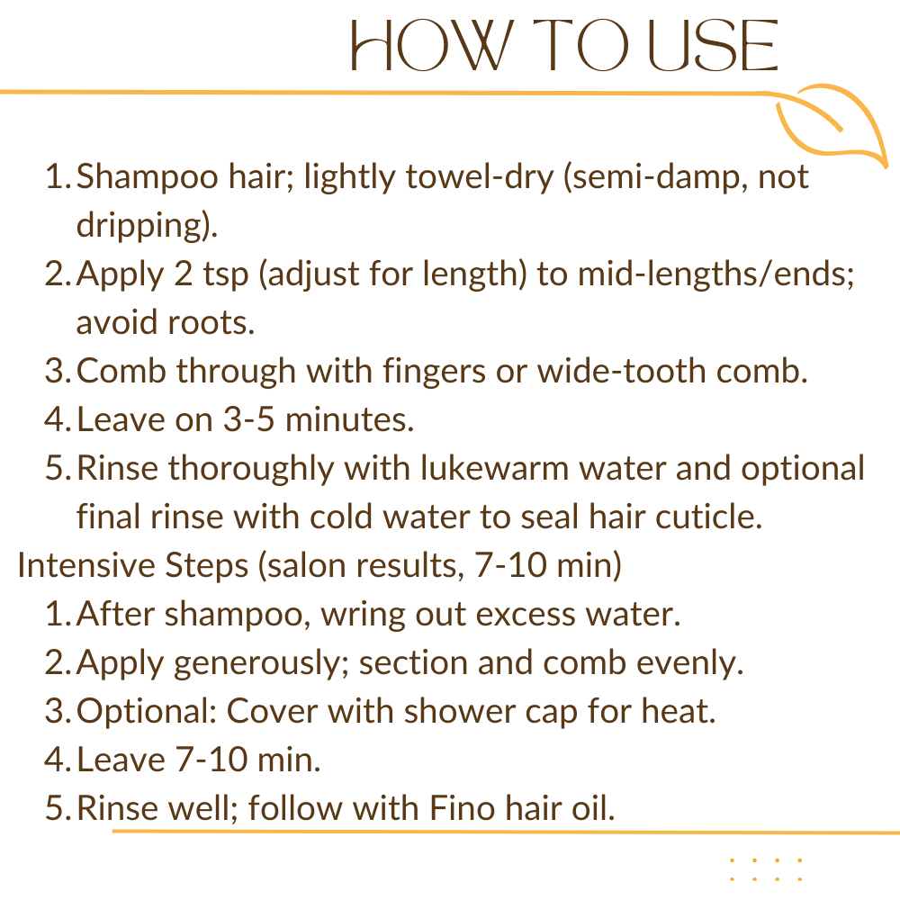 Fino Premium Hair Mask Deep Hydration & Strengthening Formula for Dry Damaged Hair