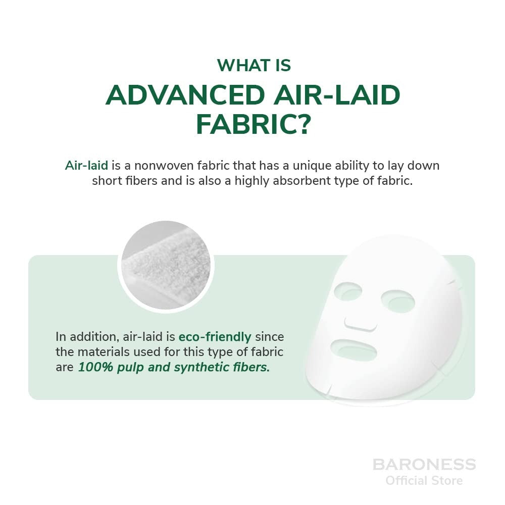 Baroness Rose Flower Face Sheet Mask - Softens, Calming, Anti-Inflammatory (1 mask)