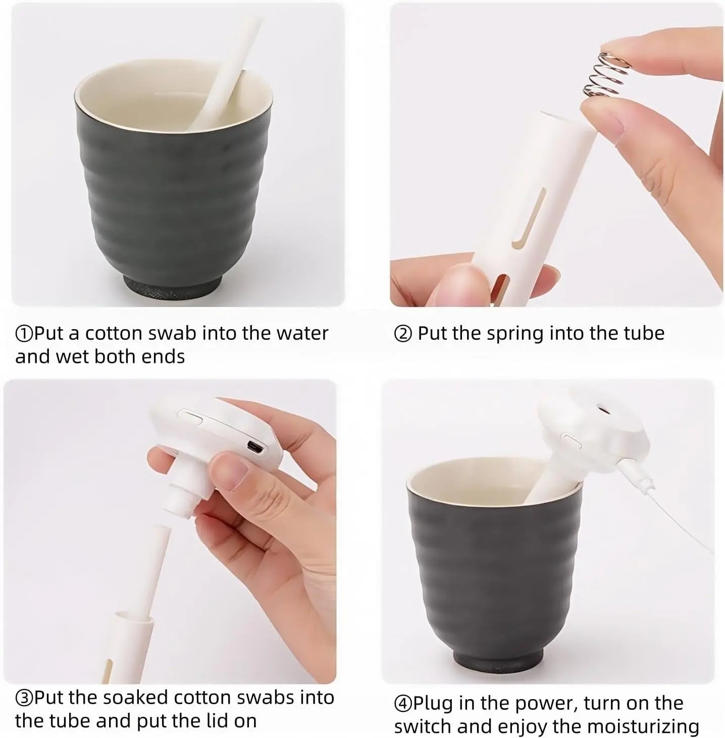 Portable Humidifier, USB Car/Desk Humidifier for Dry Air Relief Face K