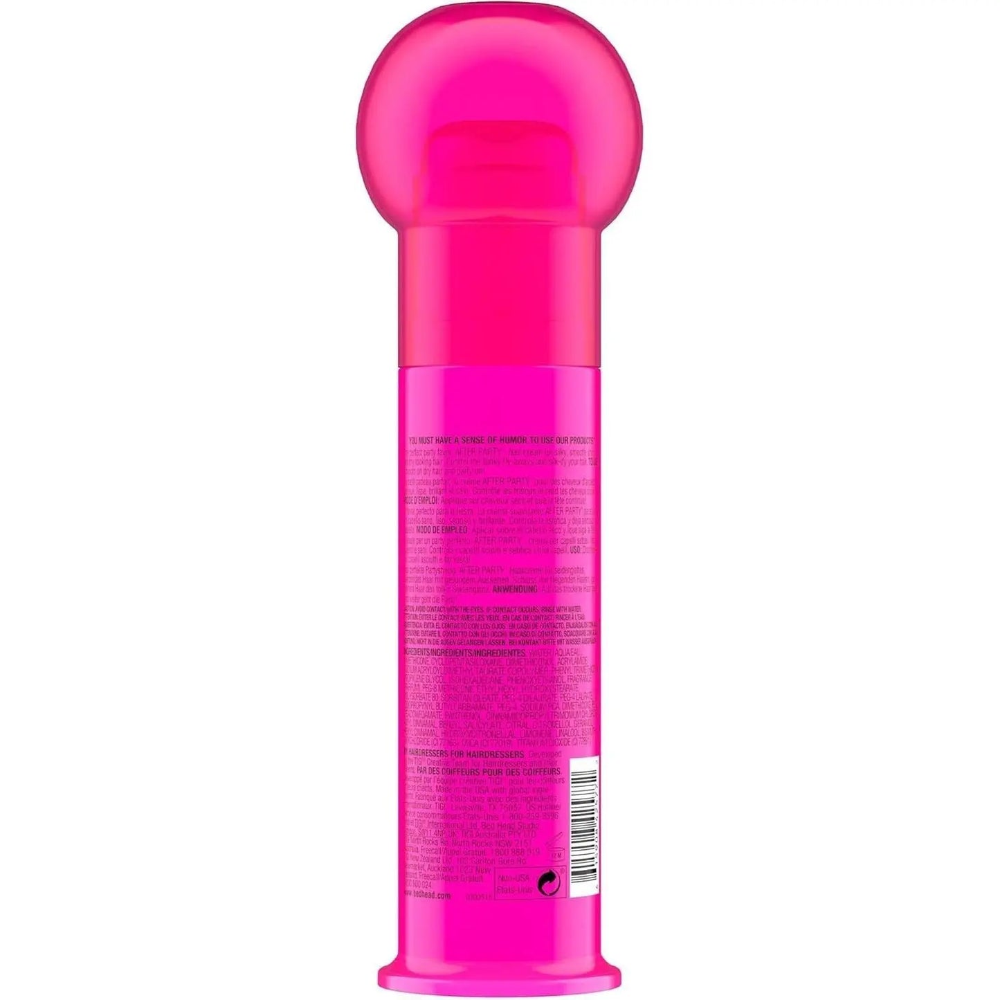 Bed Head by TIGI after Party Smoothing Cream - Anti Frizz Hair Styling Smoothing Cream, Styling for Straight, Wavy or Curly Hair Face K