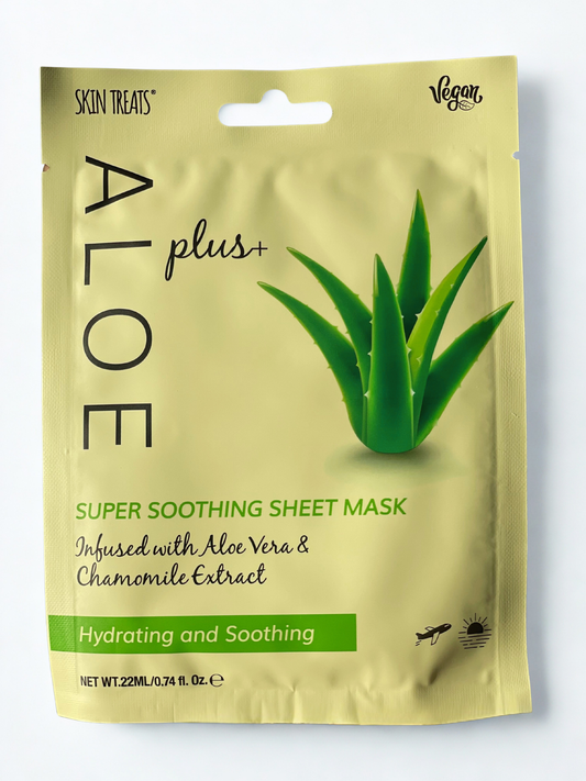 Aloe Plus Face Sheet Mask - Soothing, Hydrates, Smooths(1 mask)
