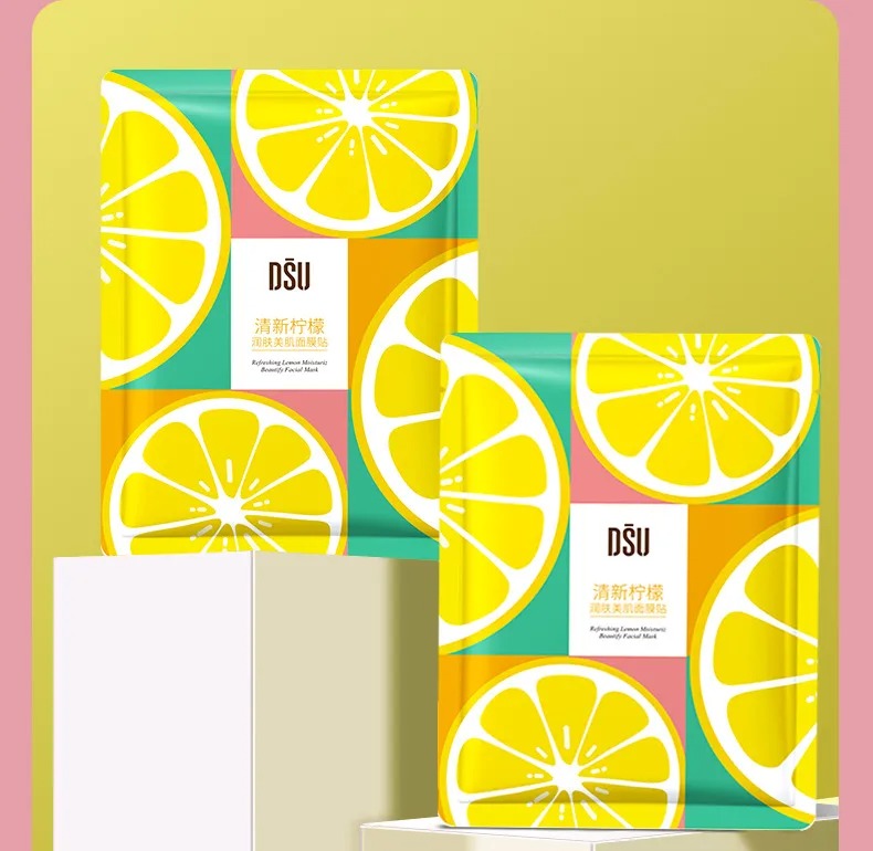 Lemon Face Sheet Mask - Refreshing, Smoothing, Soft (1 mask)