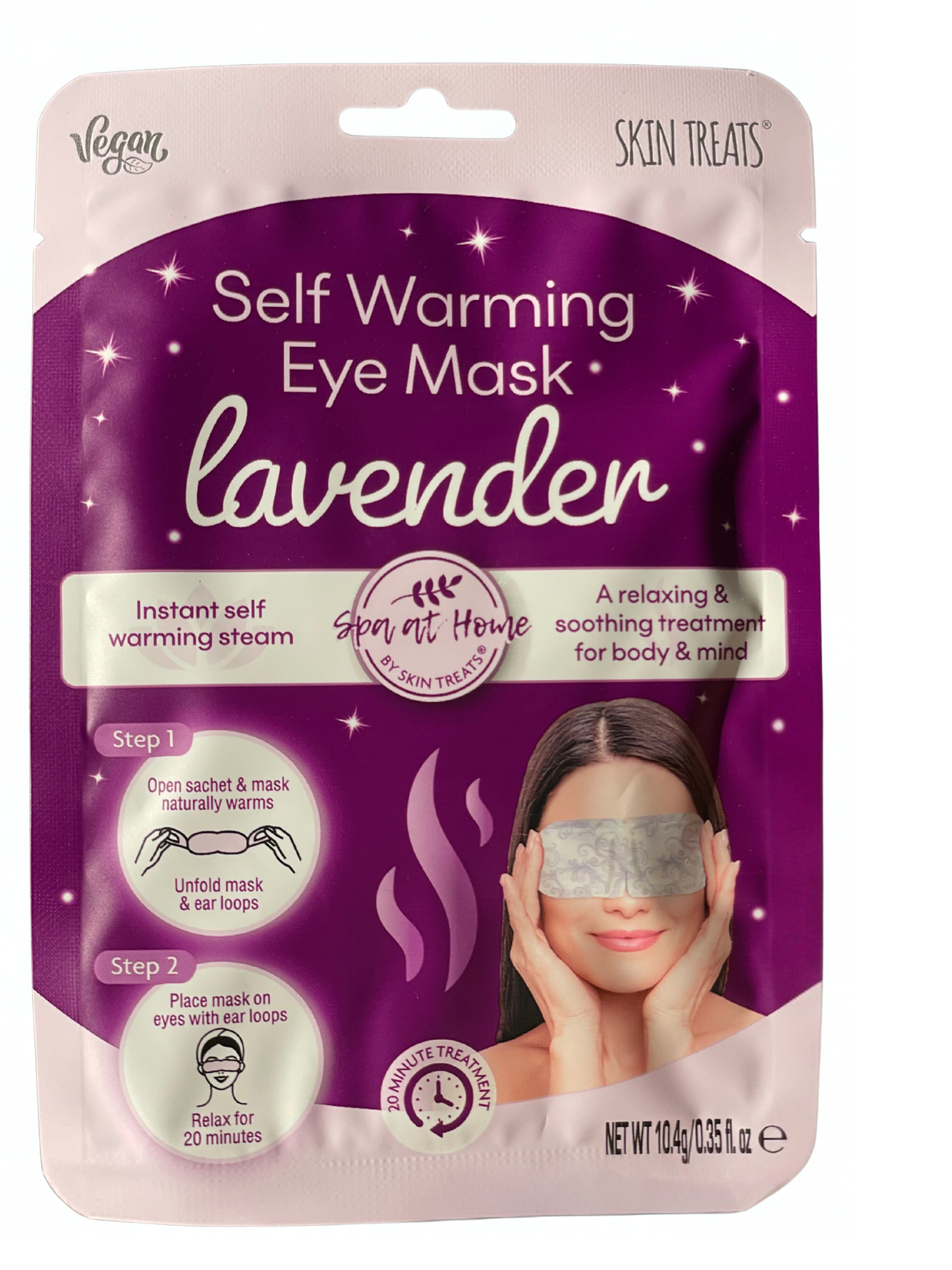 Lavender Warming Eye Mask - Relaxing, Soothing (1 mask)