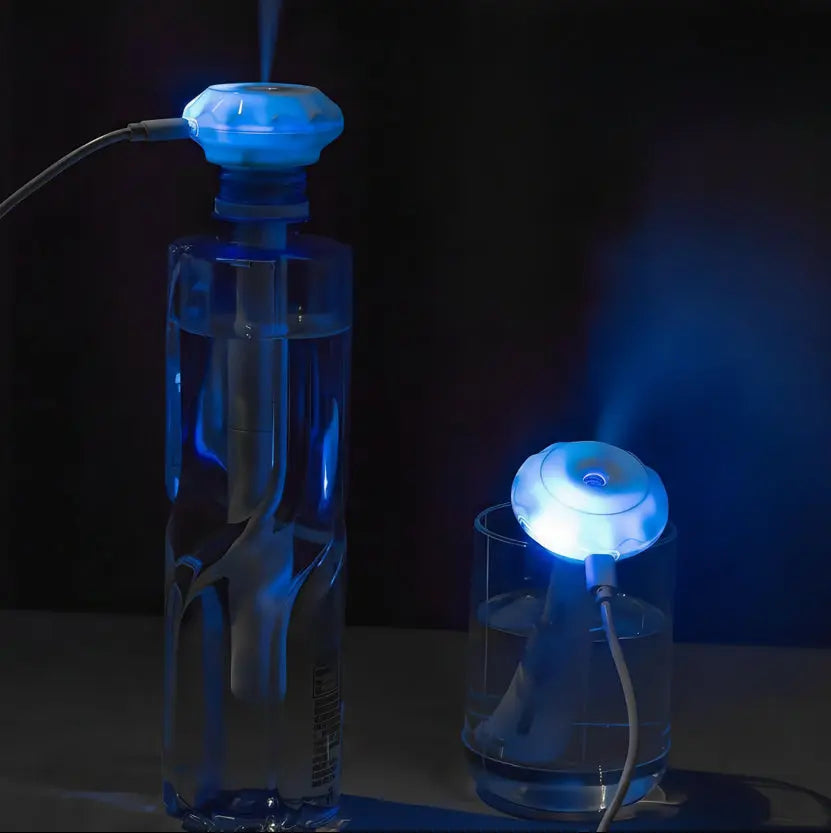 Portable Humidifier, USB Car/Desk Humidifier for Dry Air Relief Face K