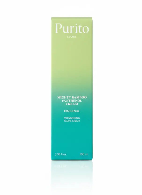 Purito Mighty Bamboo Panthenol Cream -  Blemish Recovery & Glow Boost, Post-Acne Moisturizer, Korean Skincare, 100ml Face K