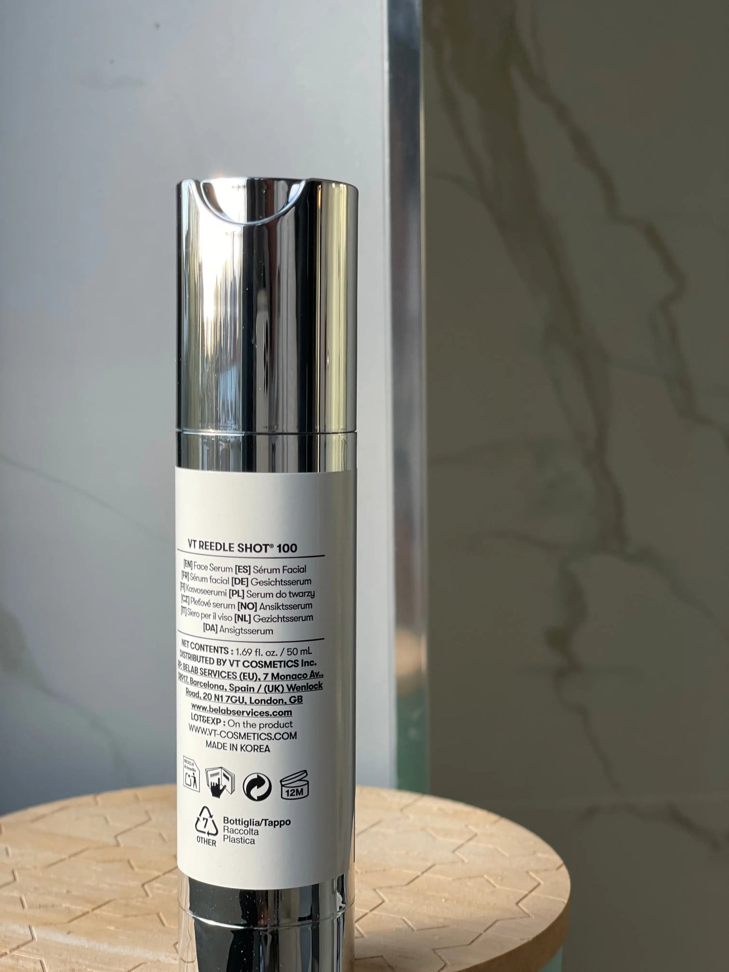 VT COSMETICS CICA Reedle Shot 100, Spicule Microneedling Serum for Pore Care & Exfoliation 50ml Face K