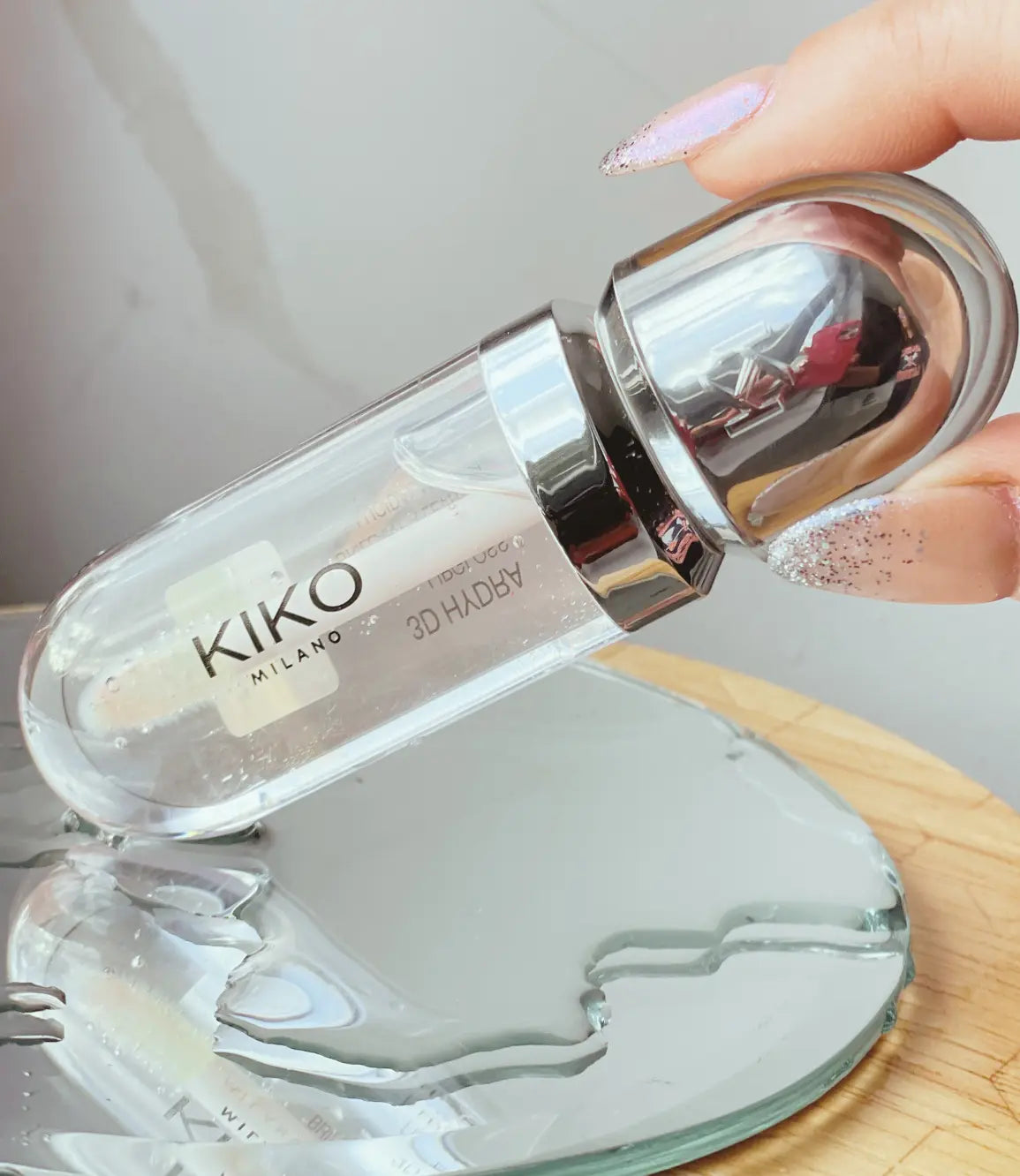 KIKO Milano 3D Hydra Lipgloss 01 - Softening Lip Gloss for a 3D Look, Hydration and Plumping Effect 6.5ml Face K