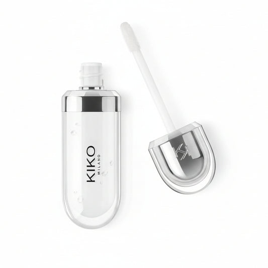 KIKO Milano 3D Hydra Lipgloss 01 - Softening Lip Gloss for a 3D Look, Hydration and Plumping Effect 6.5ml Face K