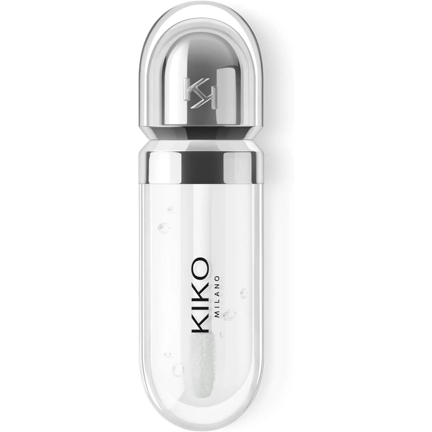 KIKO Milano 3D Hydra Lipgloss 01 - Softening Lip Gloss for a 3D Look, Hydration and Plumping Effect 6.5ml Face K