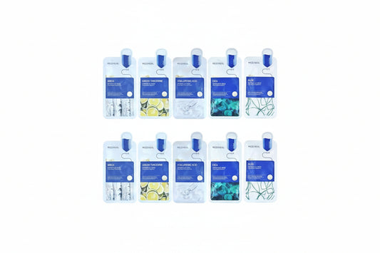 Mediheal Dermaplus Sheet Mask 10PC – Birch, Cica, Hyaluronic Acid, Aloe, Heartleaf – 5 Random Variants, 2 Pieces Each – Korean Skincare Set, Beauty Gift for All Skin Types|B0DYNQ1MCM