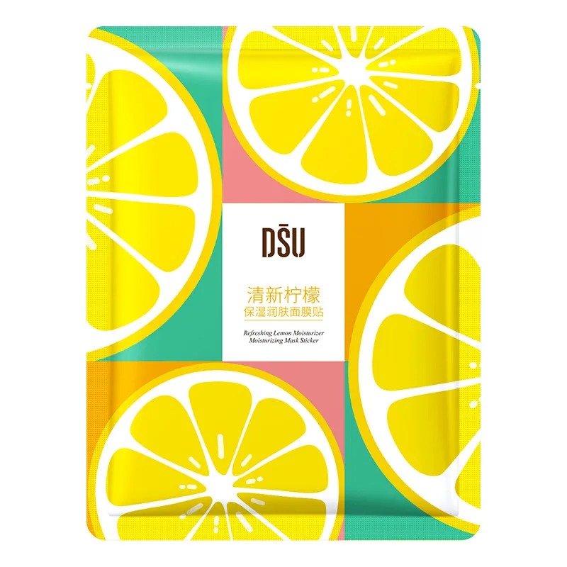 Lemon Face Sheet Mask - Refreshing, Smoothing, Soft (1 mask)