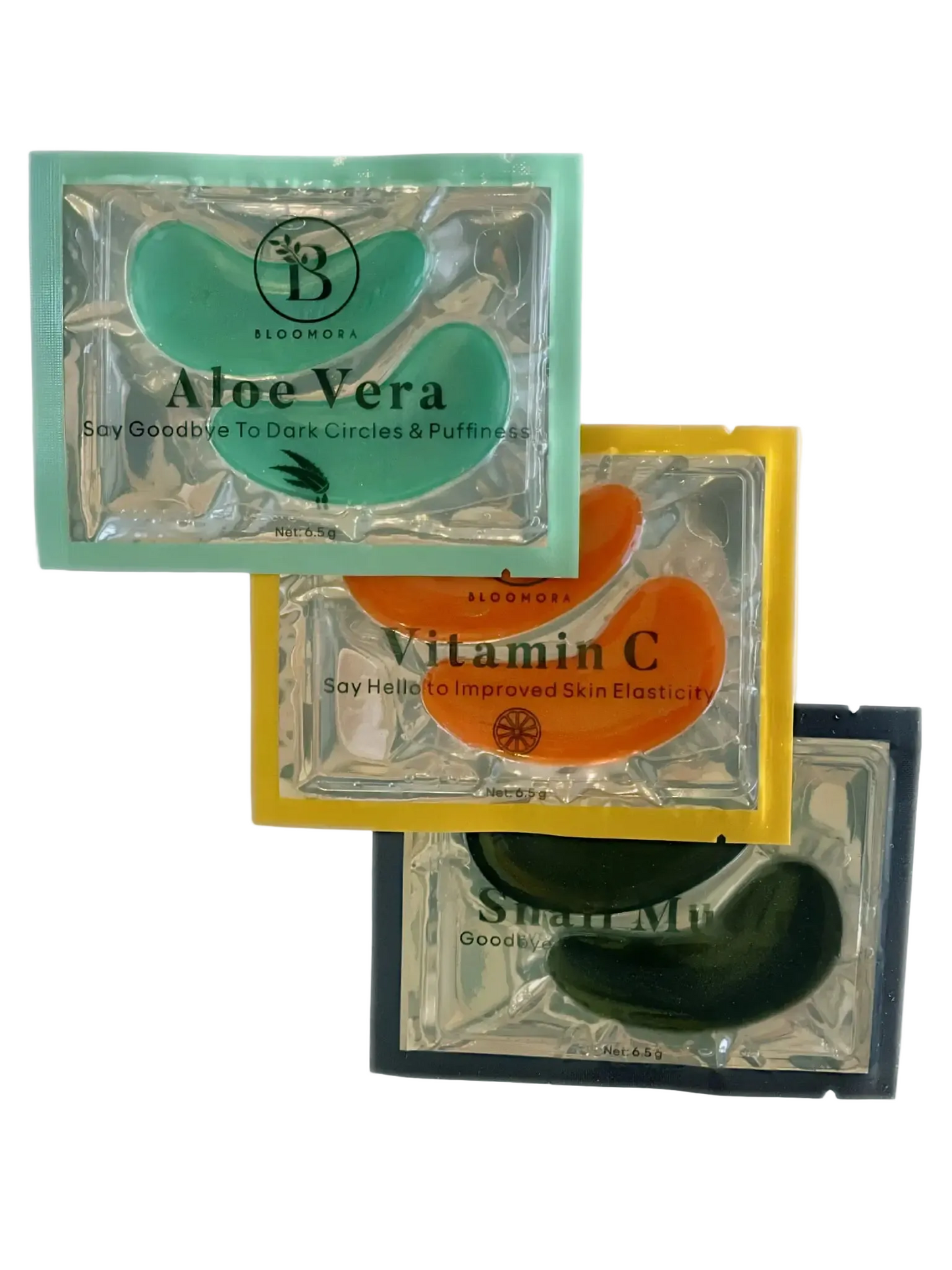 Lower Eye Masks - Vitamin C, Aloe Vera, Snail Mucin (3 masks) Face K