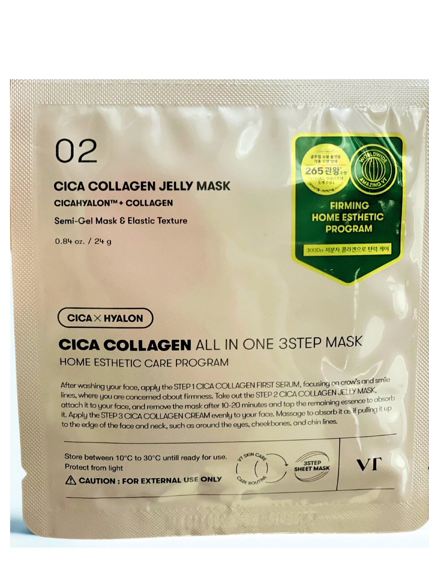VT Cica Collagen All in One 3-Step Mask - Serum + Cream + Jelly Mask (1 unit)