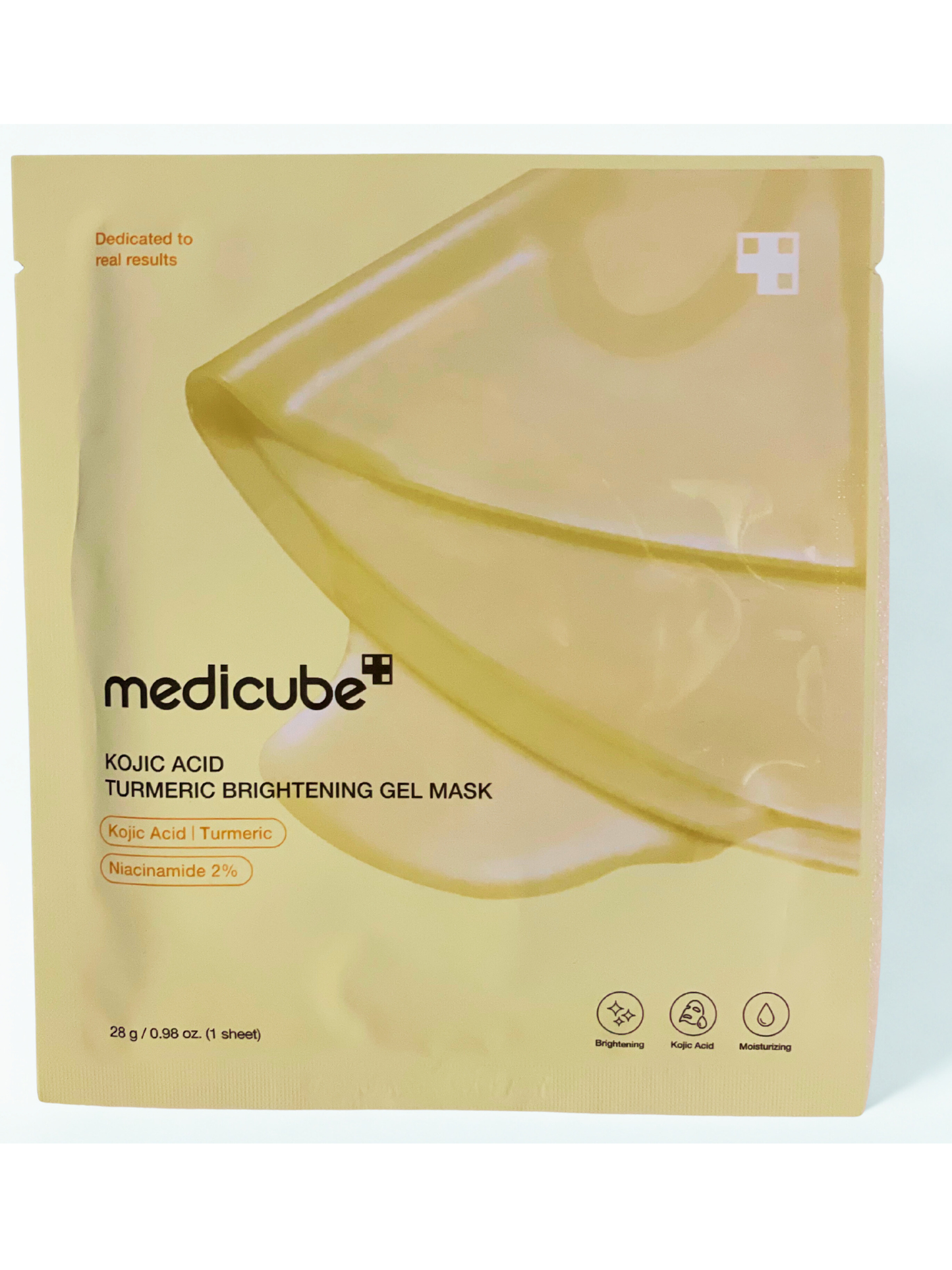 Medicube Kojic Acid Turmeric Brightening Gel Mask - Moisturises, Brightens, Glow (1 mask)