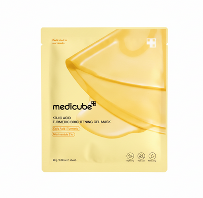 Medicube Kojic Acid Turmeric Brightening Gel Mask - Moisturises, Brightens, Glow (1 mask) Face K