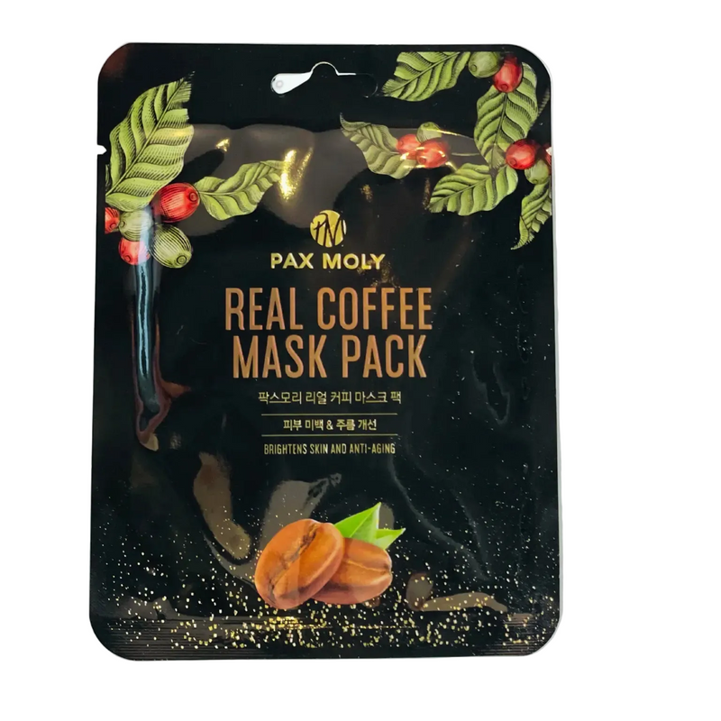Pax Moly Reak Coffee Face Sheet Mask - Brighten, Anti-Aging, Plumping (1 mask) Face K