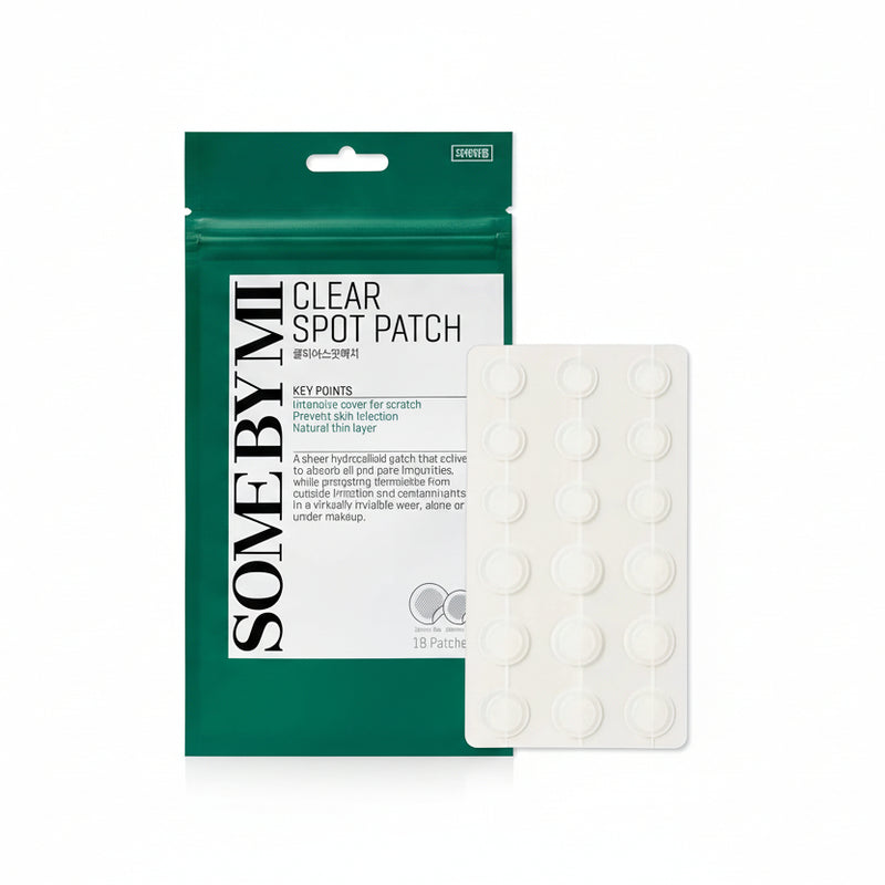 Some by MI Clear Spot Patches - Zit and Pimple Invisible Patches - Pack of 1, 18 Counts, 2 Size Face K