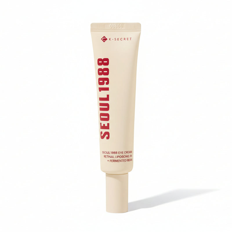 Skincare tube labeled 'Seoul 1988' on a white background